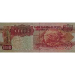 Angola - Pick 134 - 500'000 kwanzas - Série JP - 04/02/1991 - Etat : TTB