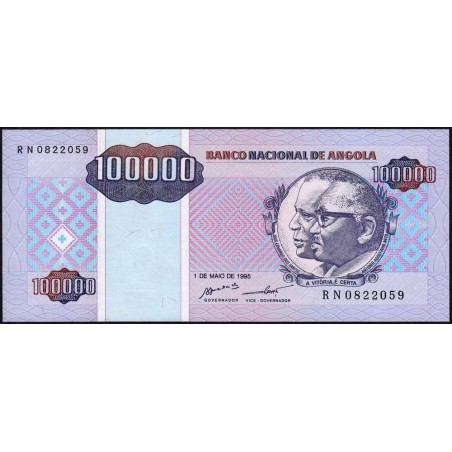 Angola - Pick 139 - 100'000 kwanzas reajustados - Série RN - 01/05/1995 - Etat : NEUF