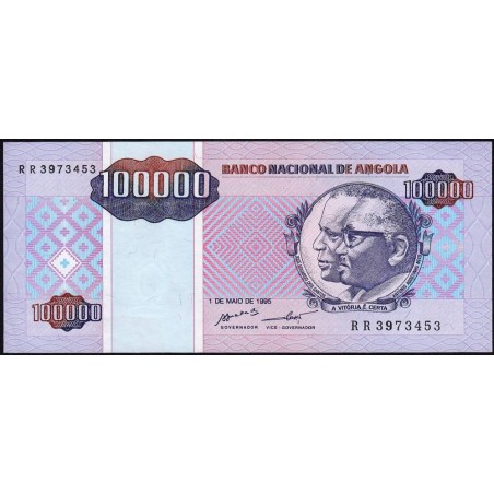 Angola - Pick 139 - 100'000 kwanzas reajustados - Série RR - 01/05/1995 - Etat : pr.NEUF
