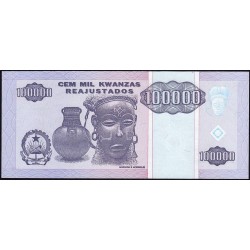 Angola - Pick 139 - 100'000 kwanzas reajustados - Série RR - 01/05/1995 - Etat : pr.NEUF