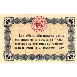 Bar-le-Duc - Pirot 19-3 - 1 franc - Sans date (1915) - Etat : SPL