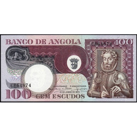 Angola - Pick 106 - 100 escudos - Série CB - 10/06/1973 - Etat : NEUF