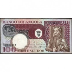 Angola - Pick 106 - 100 escudos - Série FF - 10/06/1973 - Etat : TTB