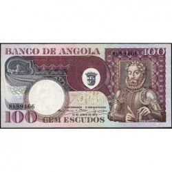 Angola - Pick 106 - 100 escudos - Série MK - 10/06/1973 - Etat : TTB+