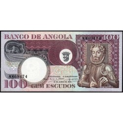 Angola - Pick 106 - 100 escudos - Série MM - 10/06/1973 - Etat : SUP+