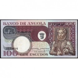 Angola - Pick 106 - 100 escudos - Série TT - 10/06/1973 - Etat : SUP+