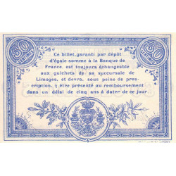 Limoges - Pirot 73-8a - 50 centimes - Série E - 17/08/1914 - Etat : NEUF