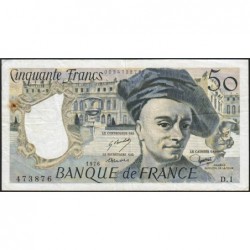 F 67-01 - 1976 - 50 francs - Quentin de la Tour - Série D.1 - Etat : TTB-