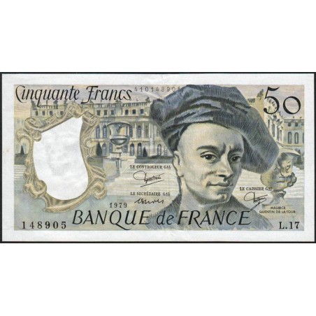 F 67-05 - 1979 - 50 francs - Quentin de la Tour - Série L.17 - Etat : TTB+