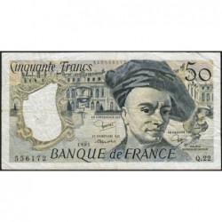 F 67-07 - 1981 - 50 francs - Quentin de la Tour - Série Q.22 - Etat : TB-