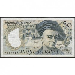 F 67-09 - 1983 - 50 francs - Quentin de la Tour - Série C.33 - Etat : TTB-