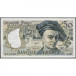 F 67-10 - 1984 - 50 francs - Quentin de la Tour - Série N.37 - Etat : TB+