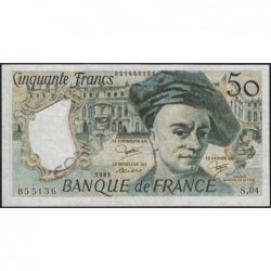 F 67-09 - 1983 - Faux 50 francs - Quentin de la Tour - Série S.04 - Etat : SUP