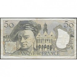 F 67-11 - 1985 - 50 francs - Quentin de la Tour - Série W.42 - Remplacement - Etat : TB+