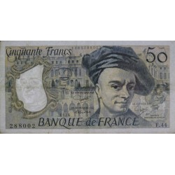 F 67-12 - 1986 - 50 francs - Quentin de la Tour - Série F.44 - Etat : TTB-