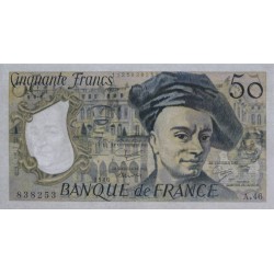 F 67-12 - 1986 - 50 francs - Quentin de la Tour - Série A.46 - Etat : TTB+