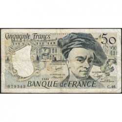 F 67-12 - 1986 - 50 francs - Quentin de la Tour - Série C.46 - Etat : B+