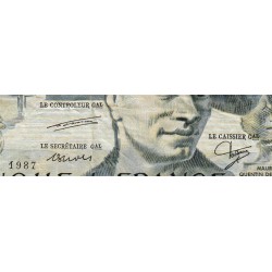 F 67-13 - 1987 - 50 francs - Quentin de la Tour - Série A.47 - Etat : TB+