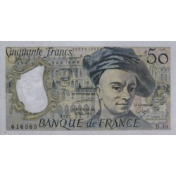 F 67-13 - 1987 - 50 francs - Quentin de la Tour - Série D.49 - Etat : pr.NEUF