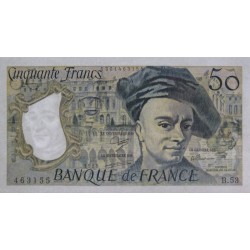 F 67-14 - 1988 - 50 francs - Quentin de la Tour - Série B.53 - Etat : SPL