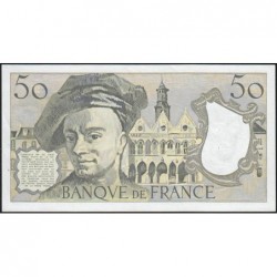 F 67-15 - 1989 - 50 francs - Quentin de la Tour - Série D.56 - Etat : SUP+