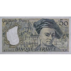 F 67-15 - 1989 - 50 francs - Quentin de la Tour - Série K.57 - Etat : SUP