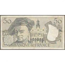 F 67-16 - 1990 - 50 francs - Quentin de la Tour - Série T.62 - Etat : TB