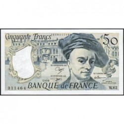 F 67-16 - 1990 - 50 francs - Quentin de la Tour - Série W.62 - Remplacement - Etat : pr.NEUF