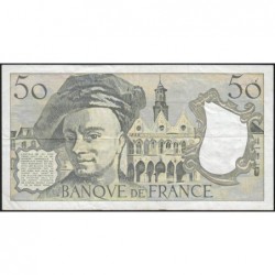 F 67-17 - 1991 - 50 francs - Quentin de la Tour - Série L.63 - Etat : TB+