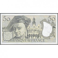 F 67-17 - 1991 - 50 francs - Quentin de la Tour - Série M.63 - Etat : TTB+