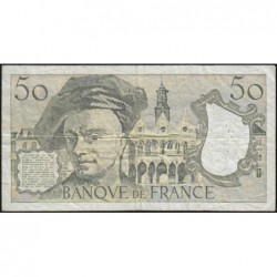 F 67-17 - 1991 - 50 francs - Quentin de la Tour - Série M.68 - Etat : TB