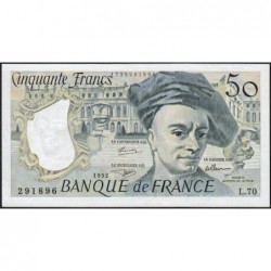 F 67-18 - 1992 - 50 francs - Quentin de la Tour - Série L.70 - Etat : pr.NEUF