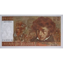 F 63-24 - 06/07/1978 - 10 francs - Berlioz - Série D.304 - Etat : SUP+