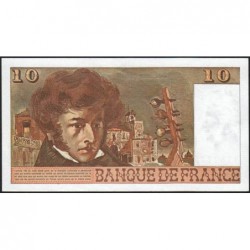 F 63-25 - 06/07/1978 - 10 francs - Berlioz - Série P.306 - Etat : SUP+