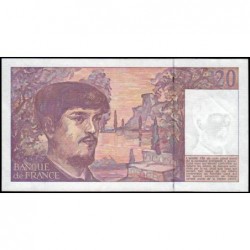 F 66bis-02 - 1991 - 20 francs - Debussy - Série L.033 - Etat : SUP