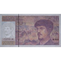 F 66bis-05 - 1993 - 20 francs - Debussy - Série M.043 - Etat : NEUF