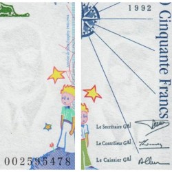 F 72-01b - 1992 - 50 francs - Saint-Exupéry - Série V - Etat : NEUF