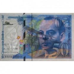 F 72-02 - 1993 - 50 francs - Saint-Exupéry - Série N - Etat : SUP+