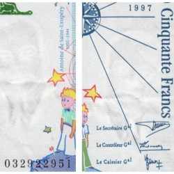 F 73-04 - 1997 - 50 francs - Saint-Exupéry - Série H - Etat : TTB