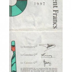 F 74-01 - 1997 - 100 francs - Cézanne - Série P - Etat : TB+
