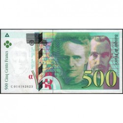 F 76-01 - 1994 - 500 francs - Pierre et Marie Curie - Série C - Etat : TTB+