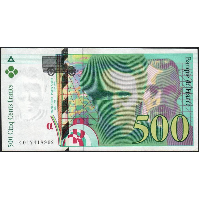 F 76-01 - 1994 - 500 francs - Pierre et Marie Curie - Série E - Etat : SUP+