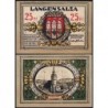 Allemagne - Notgeld - Langensalza - 25 pfennig - Réf. b - 1921 - Etat : SPL