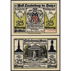 Allemagne - Notgeld - Lauterberg - 25 pfennig - Réf. c - 15/07/1921 - Etat : NEUF