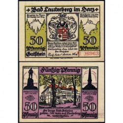 Allemagne - Notgeld - Lauterberg - 50 pfennig - 15/07/1921 - Etat : NEUF