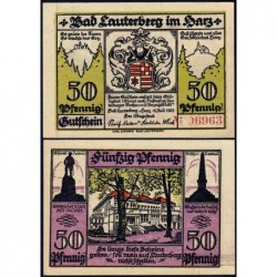 Allemagne - Notgeld - Lauterberg - 50 pfennig - Réf. c - 15/07/1921 - Etat : NEUF