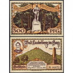 Allemagne - Notgeld - Lauterberg - 300 pfennig - 15/07/1921 - Etat : NEUF