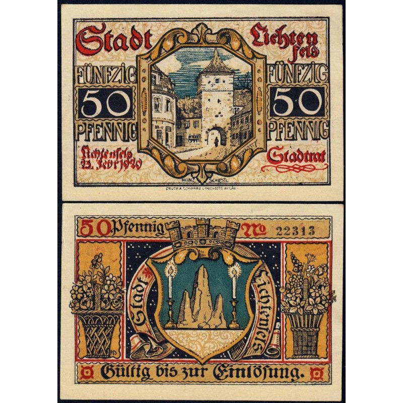 Allemagne - Notgeld - Lichtenfels - 50 pfennig - 23/02/1920 - Etat : SPL