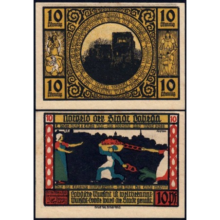 Allemagne - Notgeld - Lobeda (Jena) - 10 pfennig - Réf. 1 - 1921 - Etat : SUP