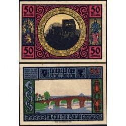 Allemagne - Notgeld - Lobeda (Jena) - 50 pfennig - Réf. 1 - Type 3 - 1921 - Etat : SUP